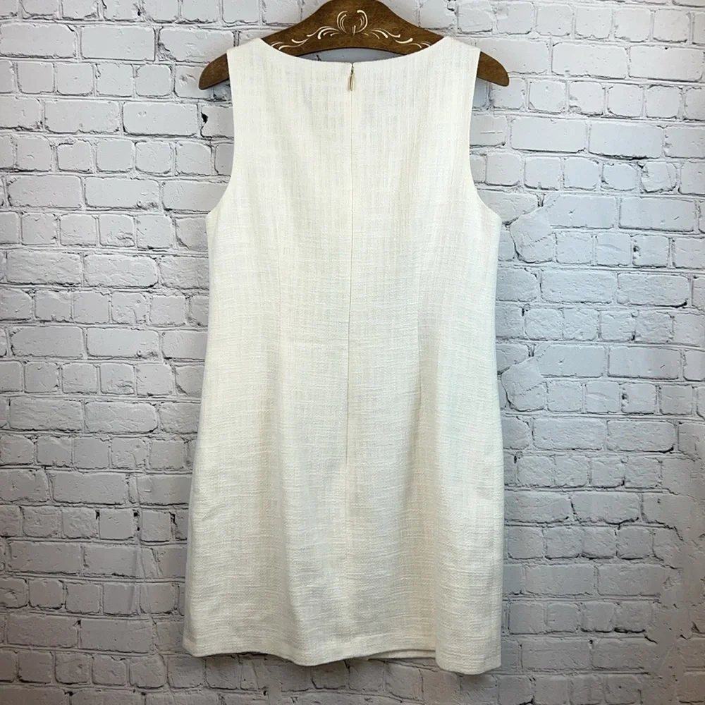 KARL LAGERFELD Paris Tweed Dress in Ivory Chanel Vibes - Picture 3 of 6